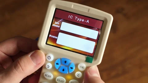 Copier programmer card keypad duplicator reader writer Frequency Programmer Stock-Footage 142903085