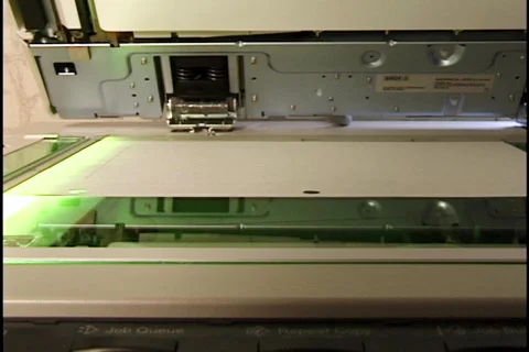 Copier Scanning Document 2 库存影片 297256