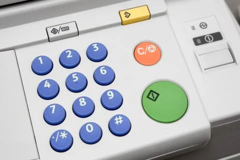 Copier User Interface 스톡 사진