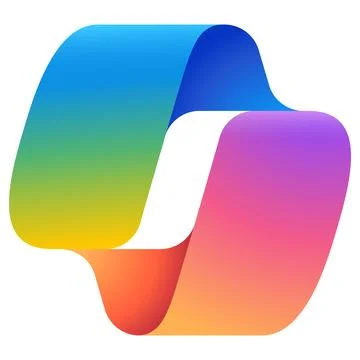 Copilot logo vector design, AI assistant icon, modern chatbot branding symbol Stock Illustration