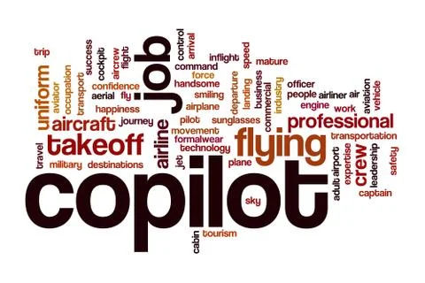 Copilot word cloud Stock Illustration