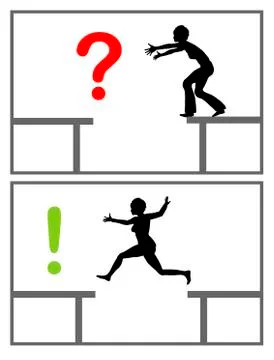 Coping with problems Illustrazione stock