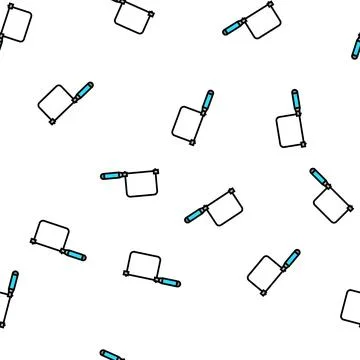 Coping saw carpenter tool vector seamless pattern Stock Illustration