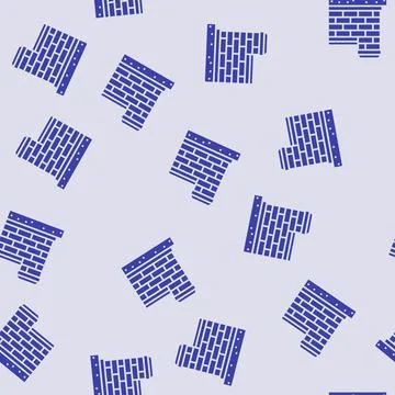 Coping wall building house glyph seamless pattern Ilustración de archivo