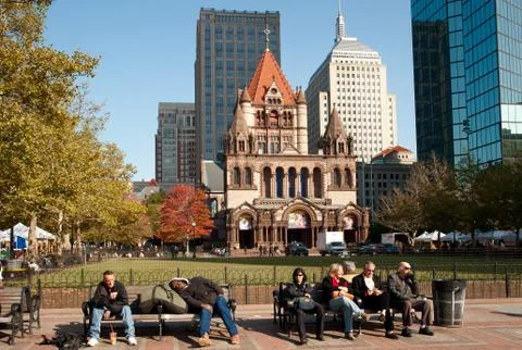 Copley Square, Boston Stock Photos
