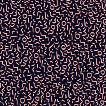 Copper 80s retro seamless pattern background Stock Illustration