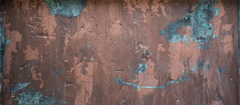 Copper-like artistic texture background with aged effect Stock Photos