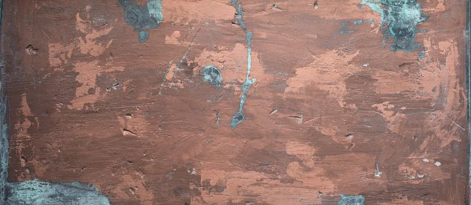Copper-like artistic texture background with aged effect Stock Photos