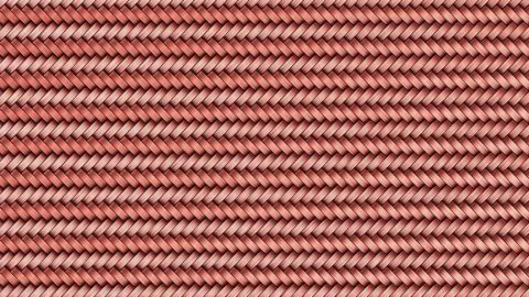 Copper bronze diagonal basket weave texture background for luxury industrial Stock Illustration