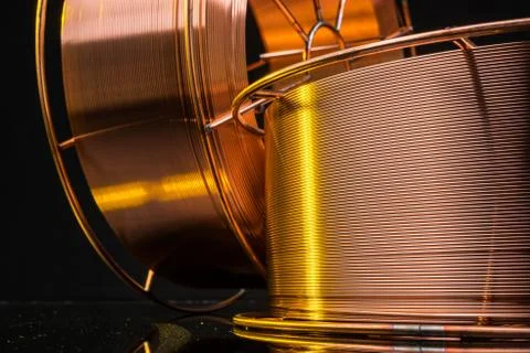 Copper cable factory Foto stock