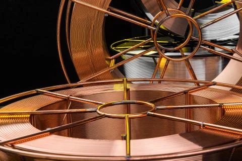 Copper cable factory Stock Photos