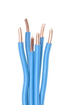 Copper cable used in electrical installations Stock-Fotos