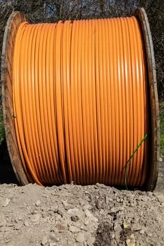 Copper cables for laying Stock Photos