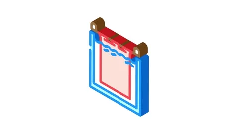 Copper cathodes produces isometric icon animation Video stock 327293819