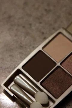 Copper colored makeup Stock Photos