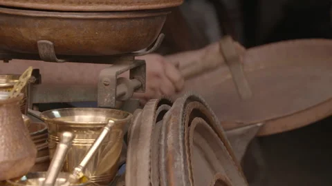 Copper craftsman Stock Footage 237587431