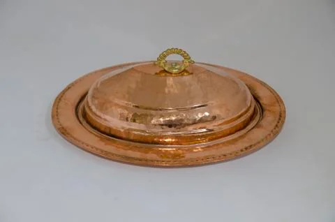 Copper Dinner Plate Stock Photos