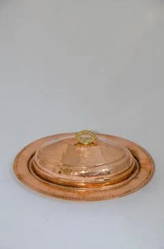 Copper Dinner Plate Stock Photos