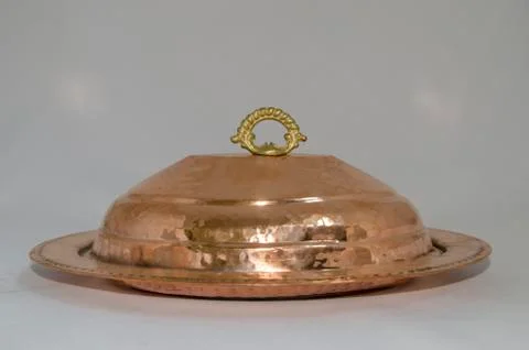 Copper Dinner Plate Stock Photos