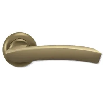 Copper door handle Illustrazione stock