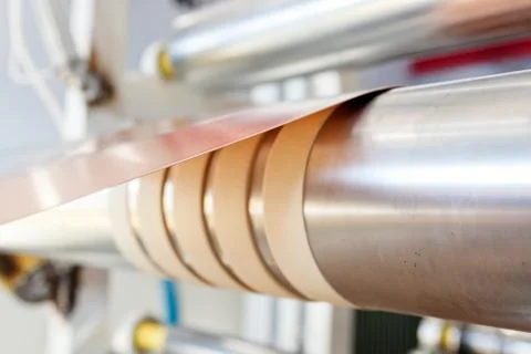 Copper foil bending machine Foto stock