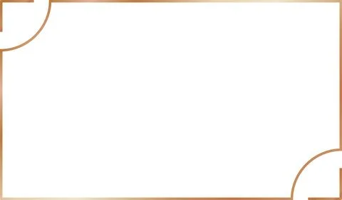 Copper Gradient rectangle Framework Stock Illustration