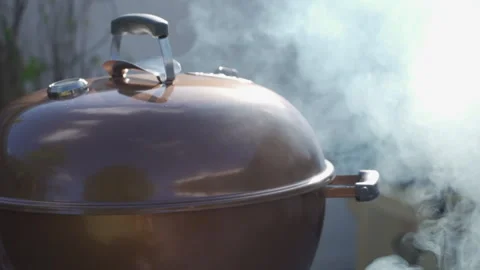 Copper Grill In The Smoke 動画素材 169119614