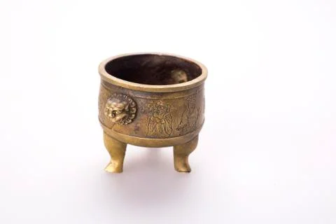 Copper incense burner Stock Photos