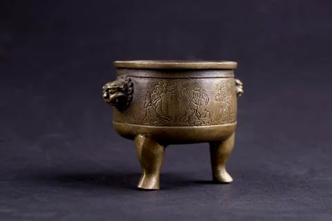 Copper incense burner Stock Photos