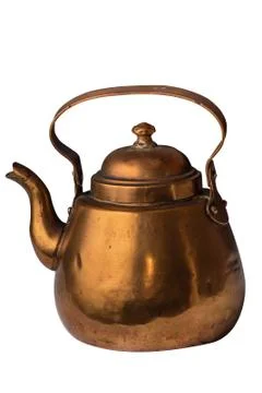 Copper kettle Foto stock