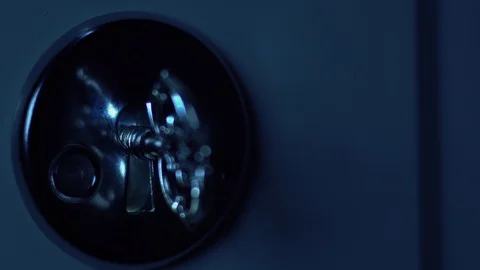 Copper Keyhole Closeup Stock Footage 128146509