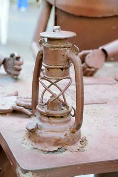 Copper lantern Foto stock