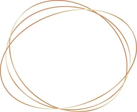 Copper Luxury Line Frame Stock Illustration