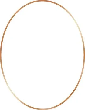 Copper Luxury oval Framework 库存插图
