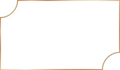 Copper Luxury rectangle Framework Stock Illustration