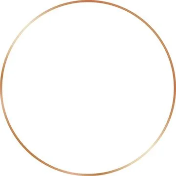 Copper Luxury round Border Stock Illustration