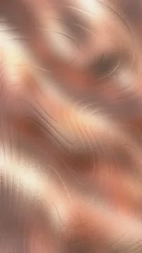 Copper metallic surface with wavy lines and reflections of light on smooth .. Stockillustratie