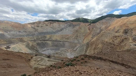Copper mining in the mountains Stock Footage 111915595