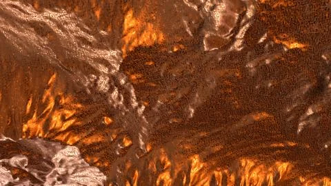 Copper Mountain Surface Texture 3d render. Illustrazione stock