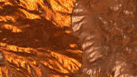 Copper Mountain Surface Texture 3d render. Stock Photos