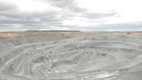 Copper open pit timelapse Stock Footage 73640162