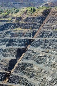 Copper ore quarry Stock Photos