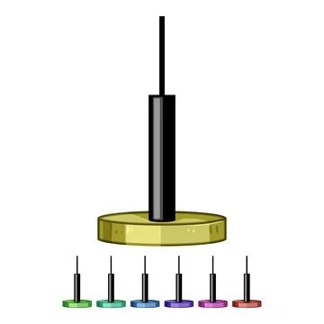 Copper pendant lights cartoon vector graphic Stock Illustration