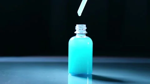 Copper Peptide Serum Boosts healing and stimulates collagen production. Trend Stock Footage 327861247