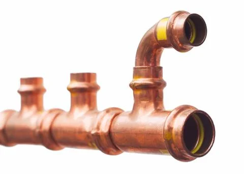 Copper pipe Stock Photos