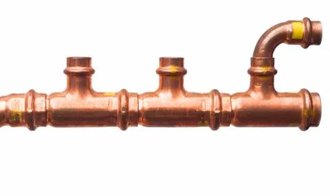 Copper pipe Stock Photos