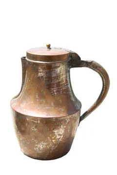 Copper pitcher Stock Photos