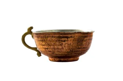 Copper pot isolated Stock Photos