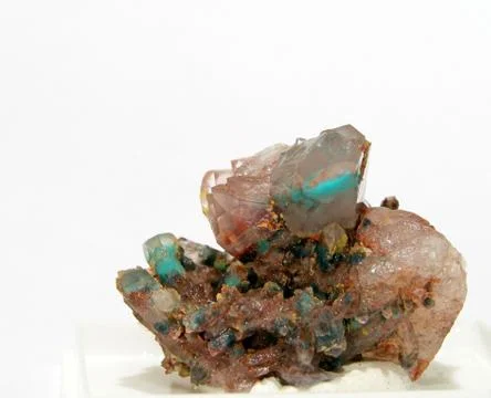 Copper in quartz specimen Stock-Fotos