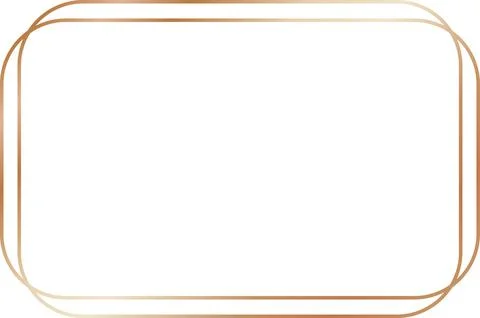 Copper rectangle Vintage Frame Stock Illustration